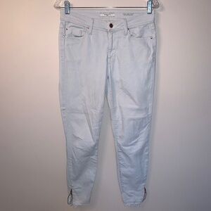 Fidelity Joey Zip Crop Mid Rise Ultra Slim Jeans 27